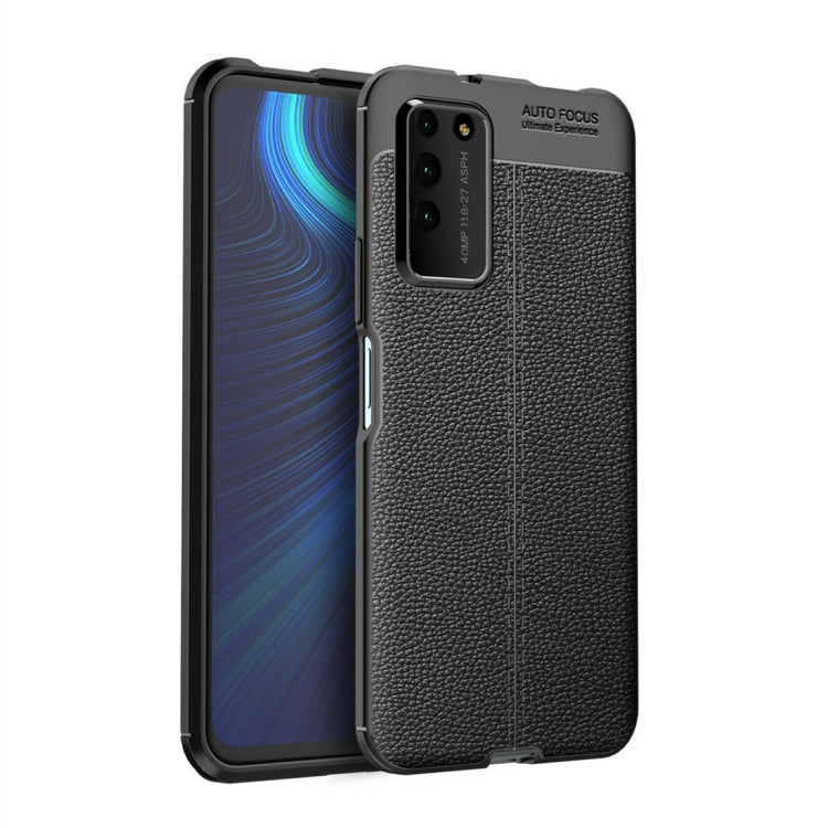 For Huawei Honor X10 Litchi Texture TPU Shockproof Case