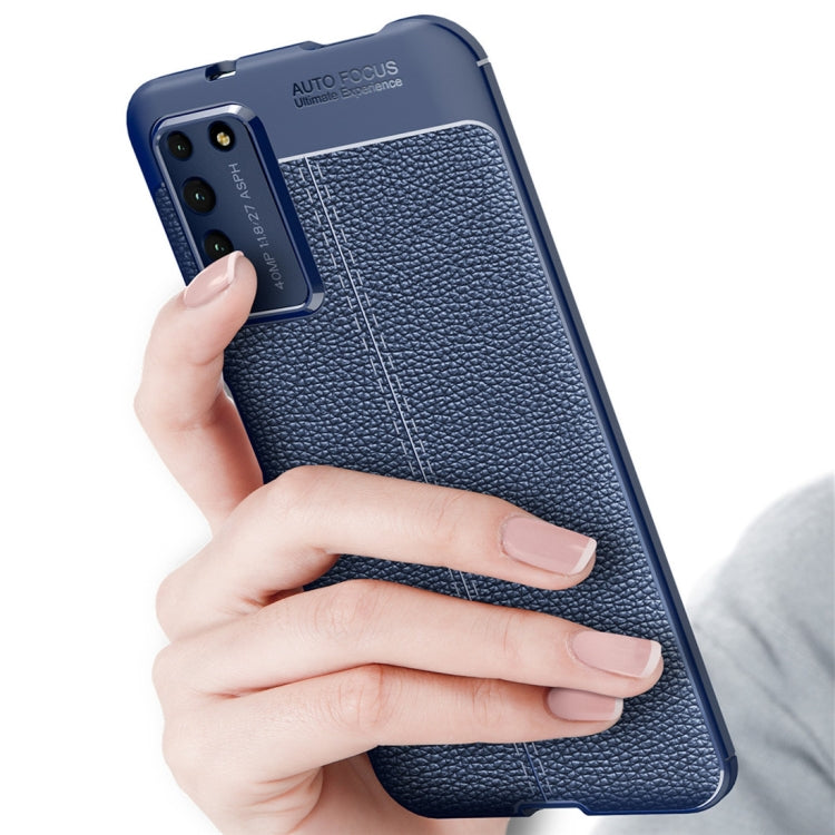 For Huawei Honor X10 Litchi Texture TPU Shockproof Case