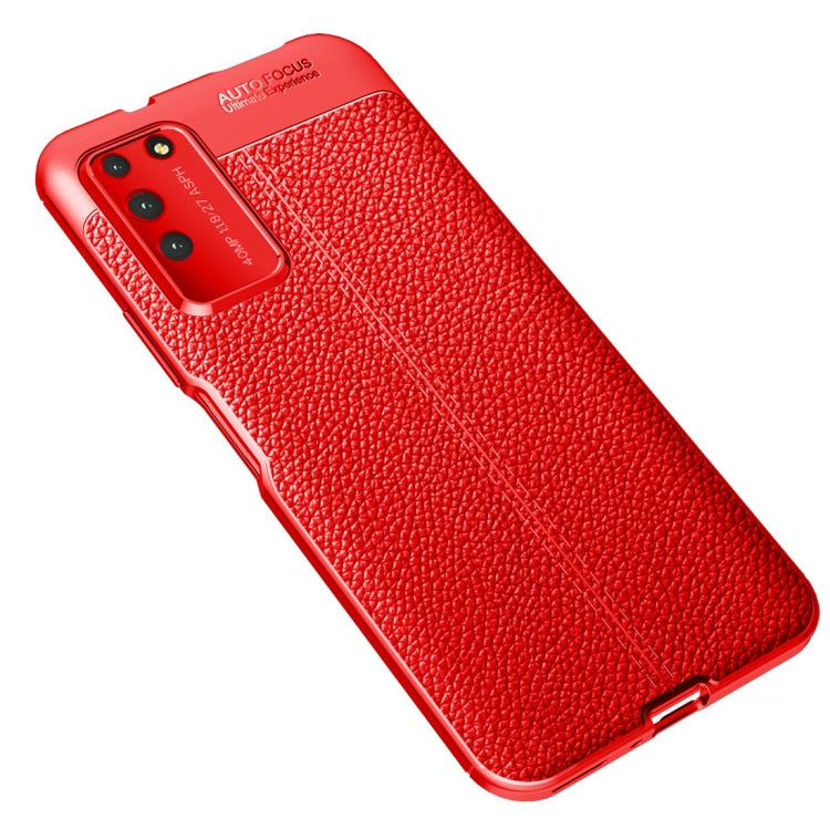 For Huawei Honor X10 Litchi Texture TPU Shockproof Case