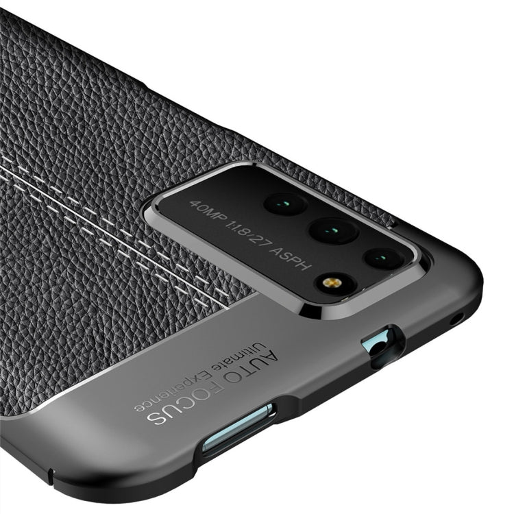 For Huawei Honor X10 Litchi Texture TPU Shockproof Case