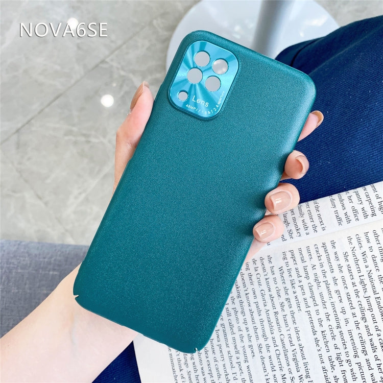 For Huawei P40 Lite/Nova 7i/Nova 6SE All-Inclusive Pure Prime Skin Plastic Case with Lens Ring Protection Cover