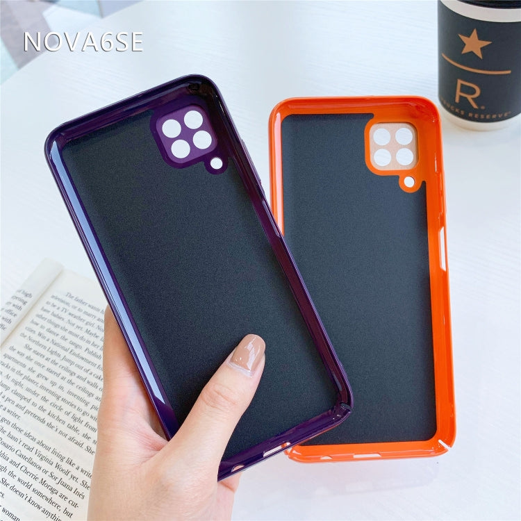 For Huawei P40 Lite/Nova 7i/Nova 6SE All-Inclusive Pure Prime Skin Plastic Case with Lens Ring Protection Cover