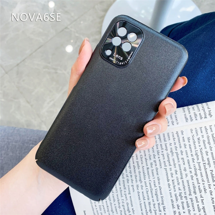 For Huawei P40 Lite/Nova 7i/Nova 6SE All-Inclusive Pure Prime Skin Plastic Case with Lens Ring Protection Cover