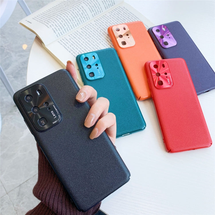 For Huawei P40 Pro All-Inclusive Pure Prime Skin Plastic Case with Lens Ring Protection Cover