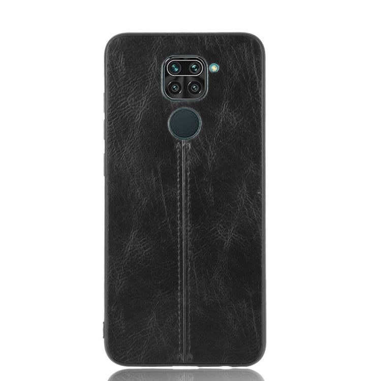 For Xiaomi Redmi Note 9/Redmi 10X 4G Shockproof Sewing Cow Pattern Skin PC + PU + TPU Case