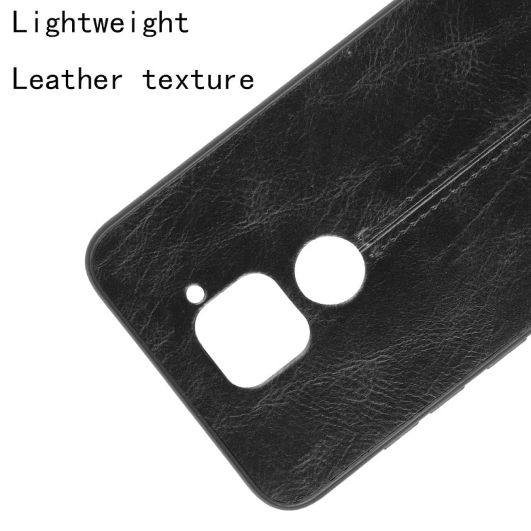 For Xiaomi Redmi Note 9/Redmi 10X 4G Shockproof Sewing Cow Pattern Skin PC + PU + TPU Case