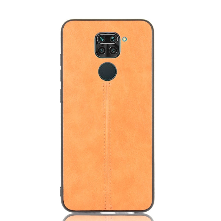 For Xiaomi Redmi Note 9/Redmi 10X 4G Shockproof Sewing Cow Pattern Skin PC + PU + TPU Case