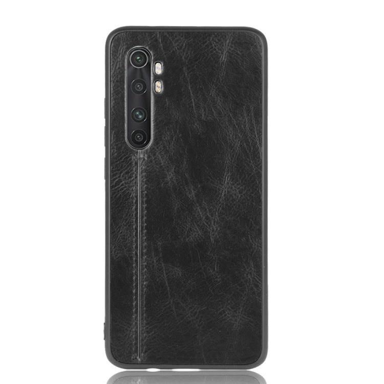 For Xiaomi Mi Note 10 Lite Shockproof Sewing Cow Pattern Skin PC + PU + TPU Case