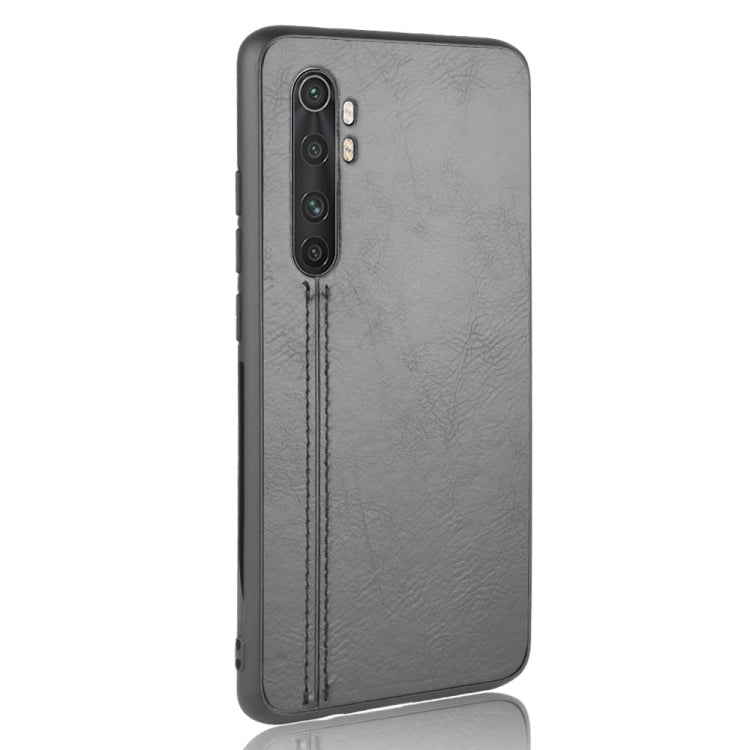 For Xiaomi Mi Note 10 Lite Shockproof Sewing Cow Pattern Skin PC + PU + TPU Case