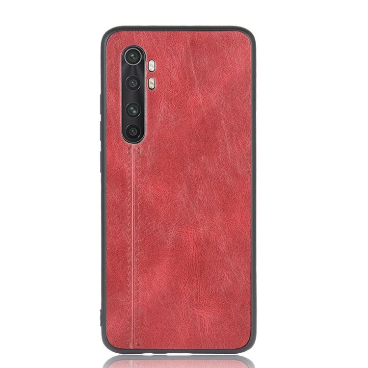 For Xiaomi Mi Note 10 Lite Shockproof Sewing Cow Pattern Skin PC + PU + TPU Case