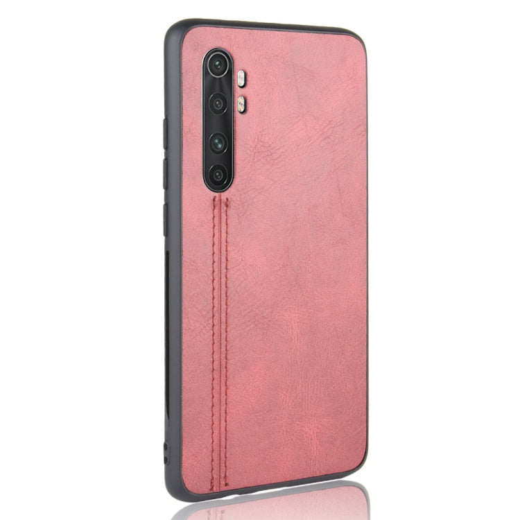 For Xiaomi Mi Note 10 Lite Shockproof Sewing Cow Pattern Skin PC + PU + TPU Case