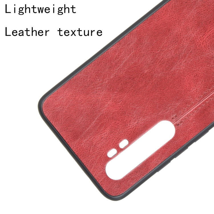 For Xiaomi Mi Note 10 Lite Shockproof Sewing Cow Pattern Skin PC + PU + TPU Case