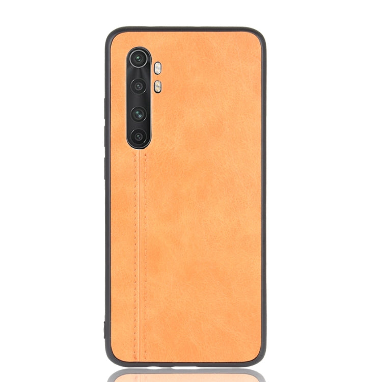 For Xiaomi Mi Note 10 Lite Shockproof Sewing Cow Pattern Skin PC + PU + TPU Case