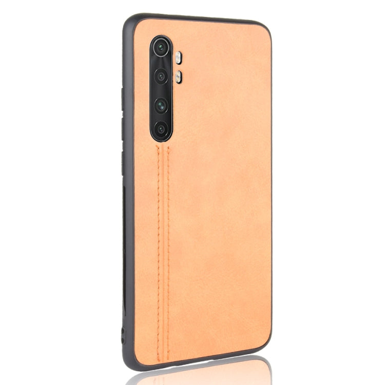 For Xiaomi Mi Note 10 Lite Shockproof Sewing Cow Pattern Skin PC + PU + TPU Case