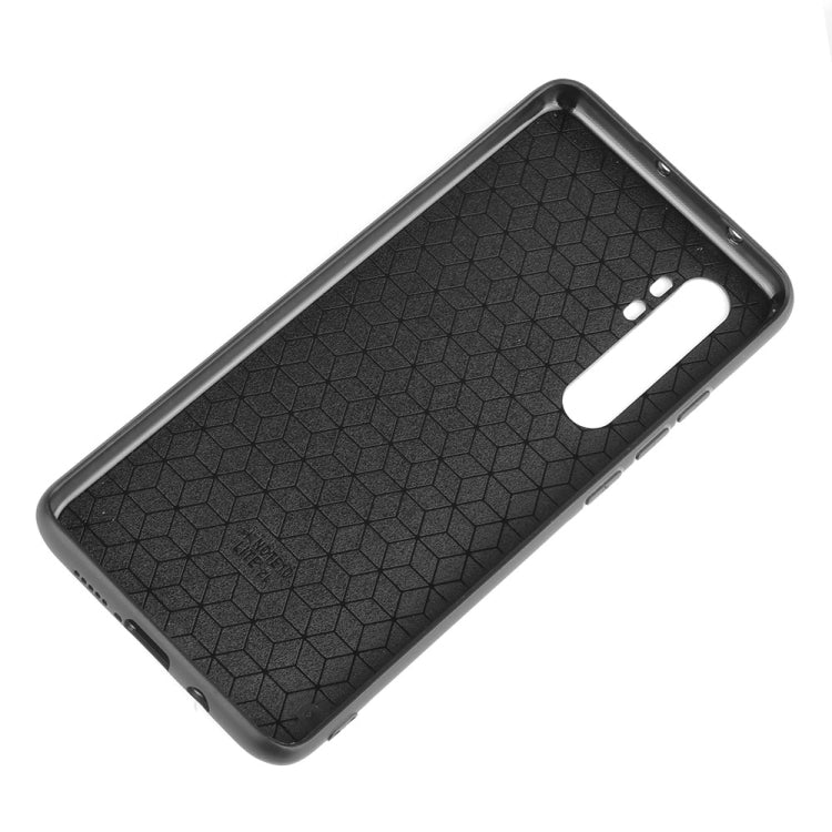 For Xiaomi Mi Note 10 Lite Shockproof Sewing Cow Pattern Skin PC + PU + TPU Case