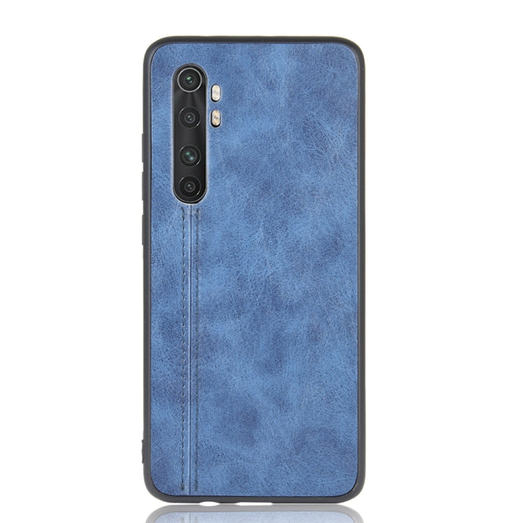 For Xiaomi Mi Note 10 Lite Shockproof Sewing Cow Pattern Skin PC + PU + TPU Case