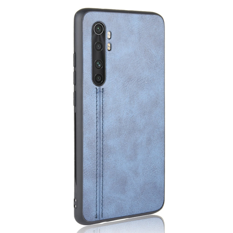 For Xiaomi Mi Note 10 Lite Shockproof Sewing Cow Pattern Skin PC + PU + TPU Case