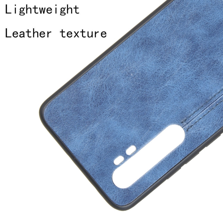 For Xiaomi Mi Note 10 Lite Shockproof Sewing Cow Pattern Skin PC + PU + TPU Case