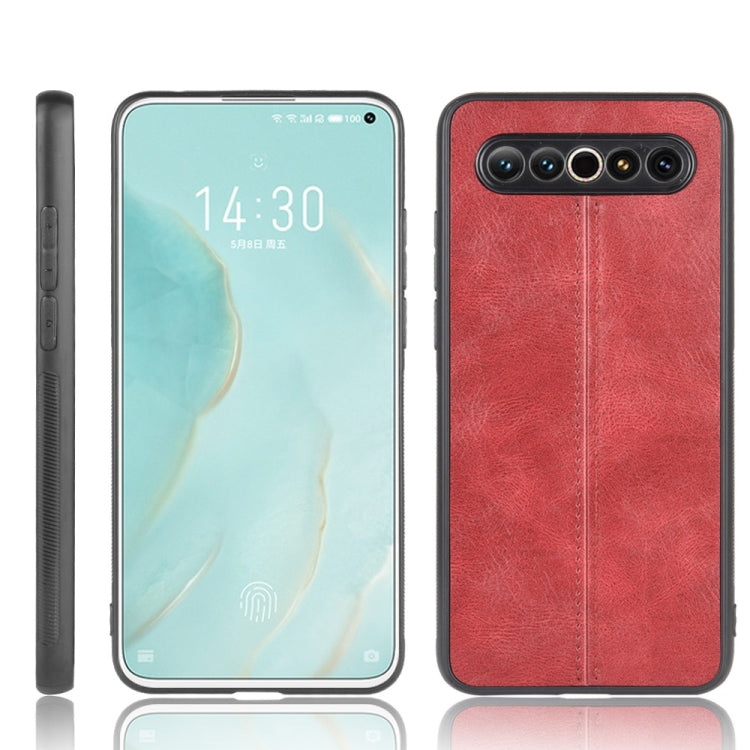 For Meizu 17/17 Pro Shockproof Sewing Cow Pattern Skin PC + PU + TPU Case
