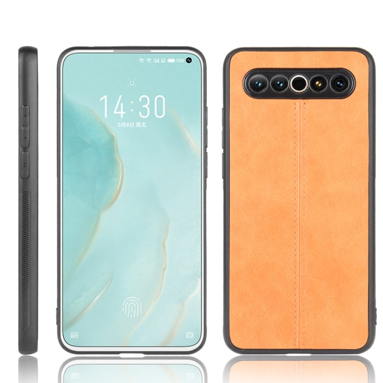 For Meizu 17/17 Pro Shockproof Sewing Cow Pattern Skin PC + PU + TPU Case