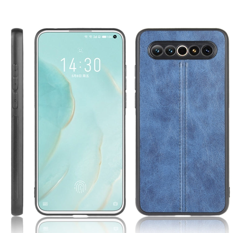 For Meizu 17/17 Pro Shockproof Sewing Cow Pattern Skin PC + PU + TPU Case