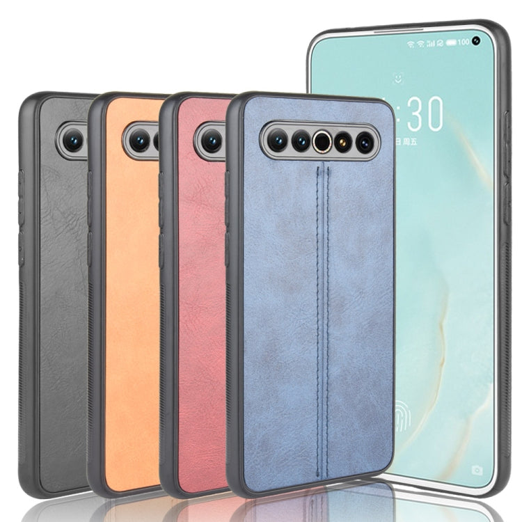 For Meizu 17/17 Pro Shockproof Sewing Cow Pattern Skin PC + PU + TPU Case