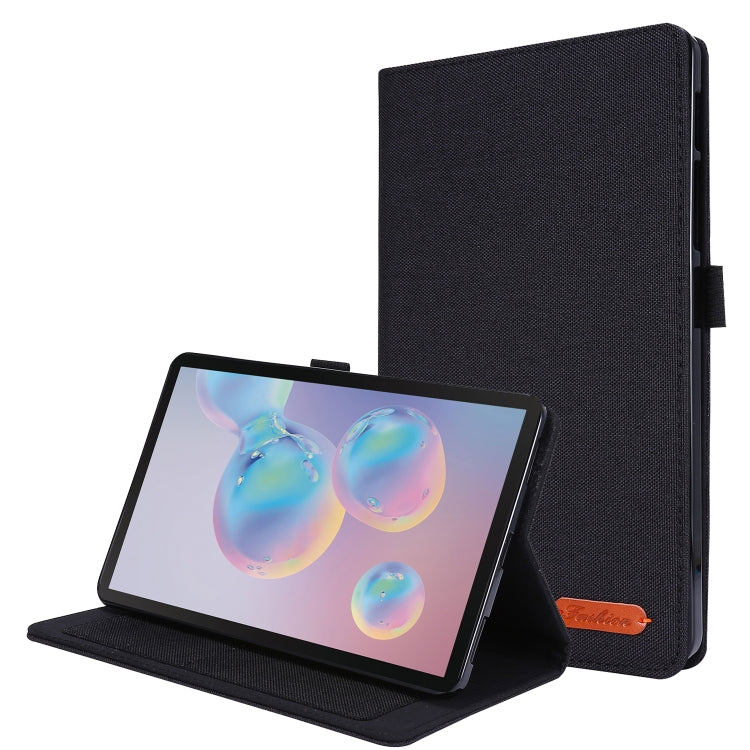 For Samsung Galaxy Tab A 8.4 (2020) Horizontal Flip TPU + Fabric PU Leather Protective Case with Name Card Clip