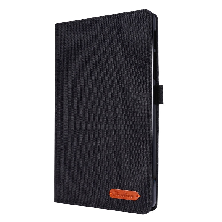 For Samsung Galaxy Tab A 8.4 (2020) Horizontal Flip TPU + Fabric PU Leather Protective Case with Name Card Clip