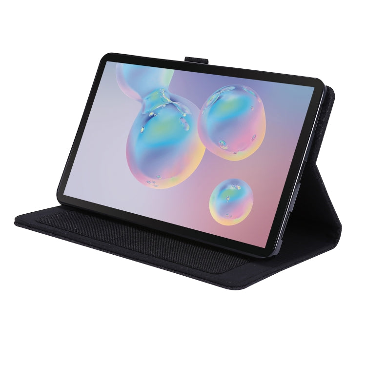 For Samsung Galaxy Tab A 8.4 (2020) Horizontal Flip TPU + Fabric PU Leather Protective Case with Name Card Clip