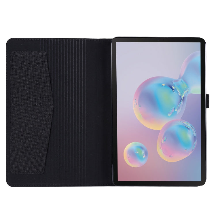 For Samsung Galaxy Tab A 8.4 (2020) Horizontal Flip TPU + Fabric PU Leather Protective Case with Name Card Clip