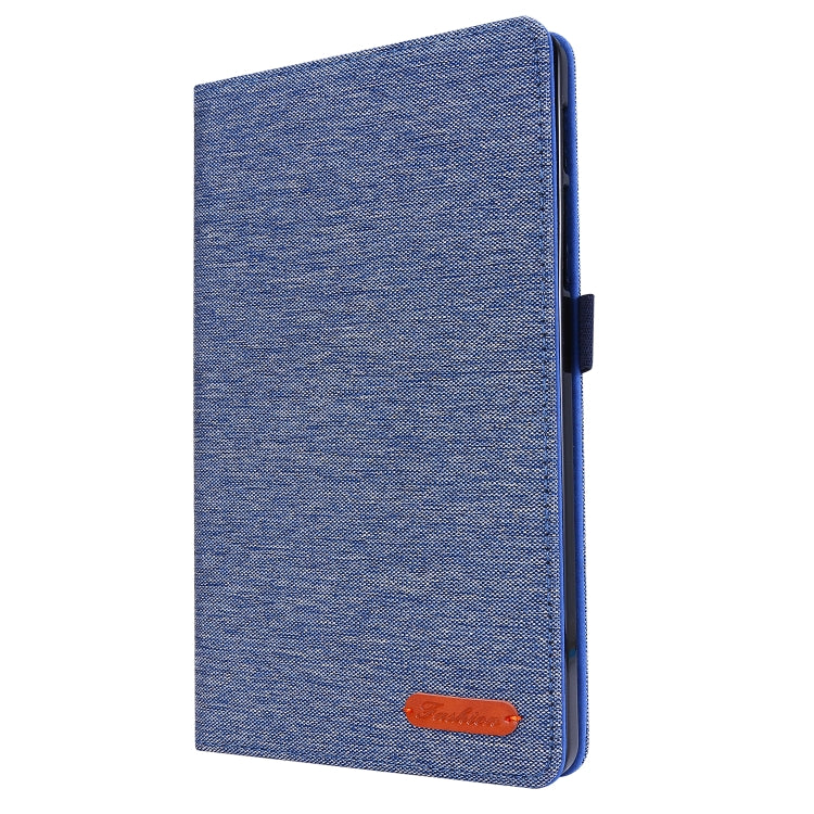 For Samsung Galaxy Tab A 8.4 (2020) Horizontal Flip TPU + Fabric PU Leather Protective Case with Name Card Clip