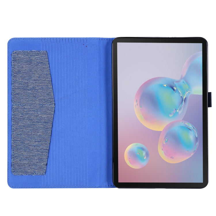 For Samsung Galaxy Tab A 8.4 (2020) Horizontal Flip TPU + Fabric PU Leather Protective Case with Name Card Clip