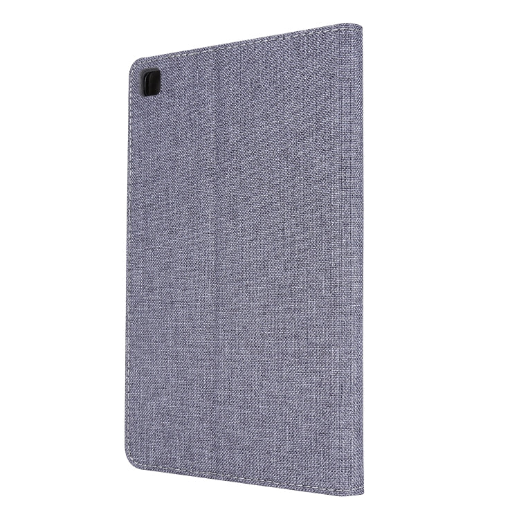 For Samsung Galaxy Tab A 8.4 (2020) Horizontal Flip TPU + Fabric PU Leather Protective Case with Name Card Clip