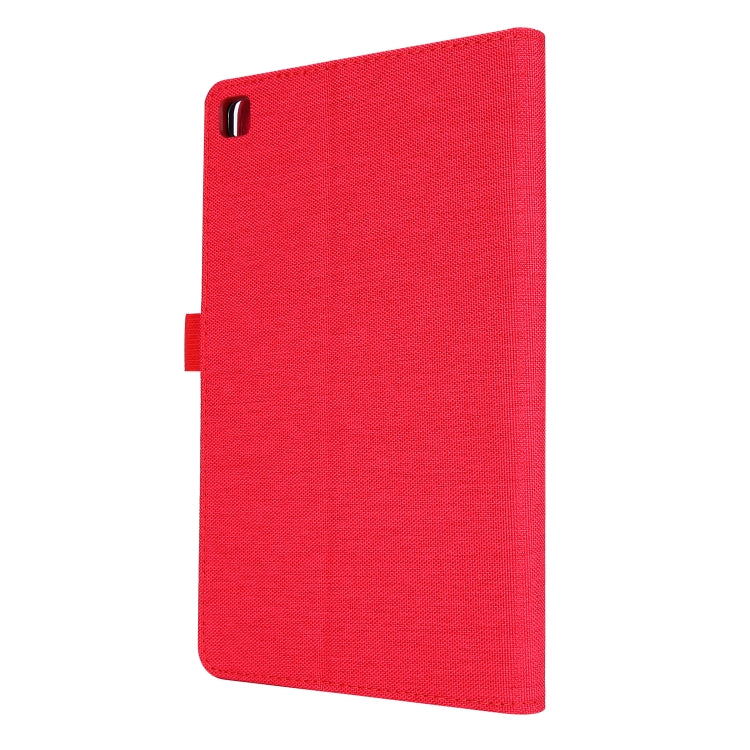 For Samsung Galaxy Tab A 8.4 (2020) Horizontal Flip TPU + Fabric PU Leather Protective Case with Name Card Clip