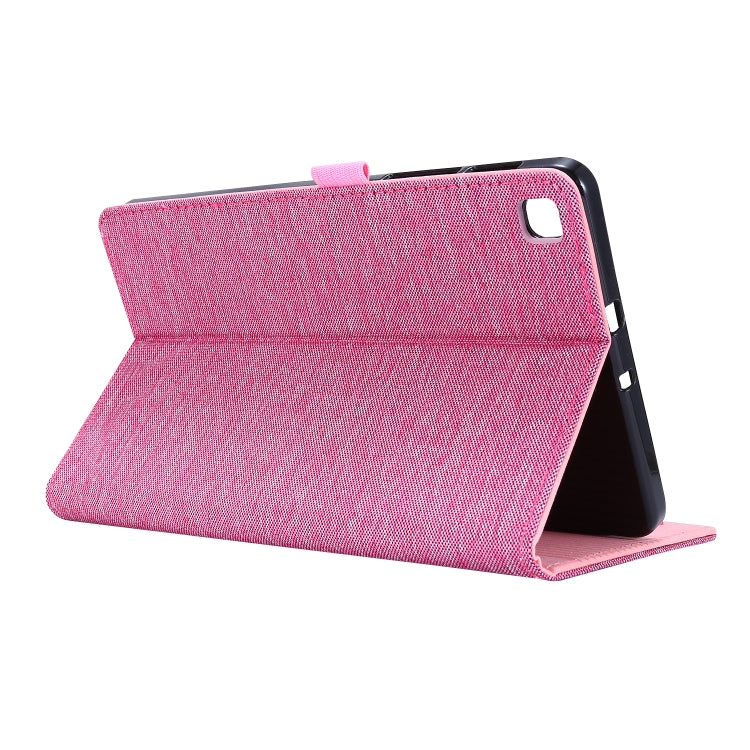 For Samsung Galaxy Tab A 8.4 (2020) Horizontal Flip TPU + Fabric PU Leather Protective Case with Name Card Clip