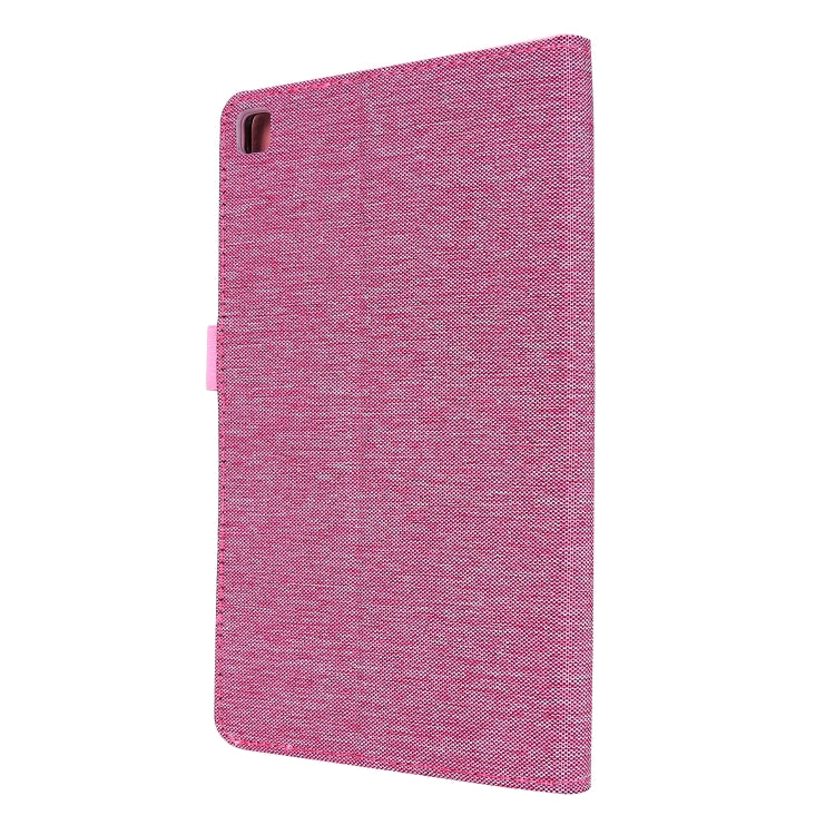 For Samsung Galaxy Tab A 8.4 (2020) Horizontal Flip TPU + Fabric PU Leather Protective Case with Name Card Clip
