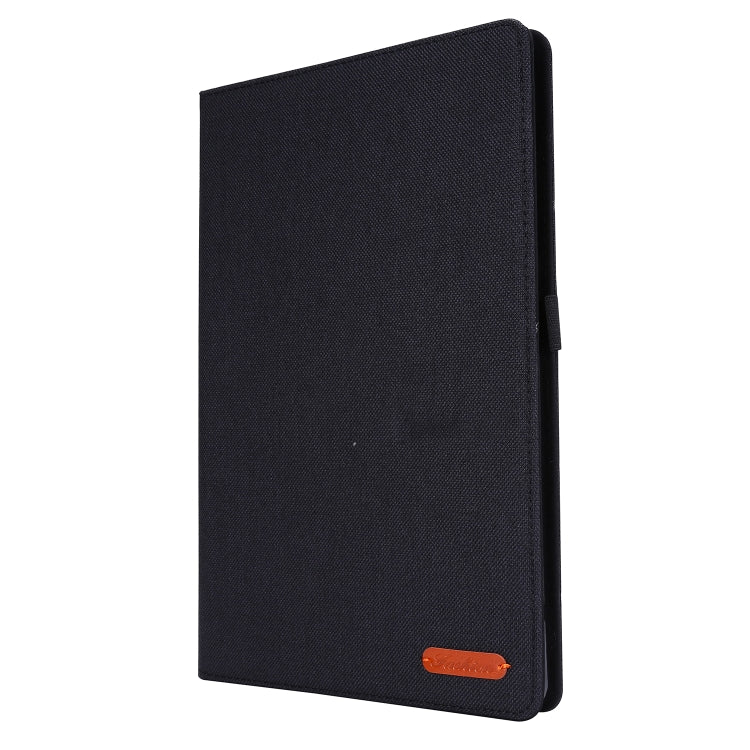 For Samsung Galaxy Tab S6 Lite Horizontal Flip TPU + Fabric PU Leather Protective Case with Name Card Clip