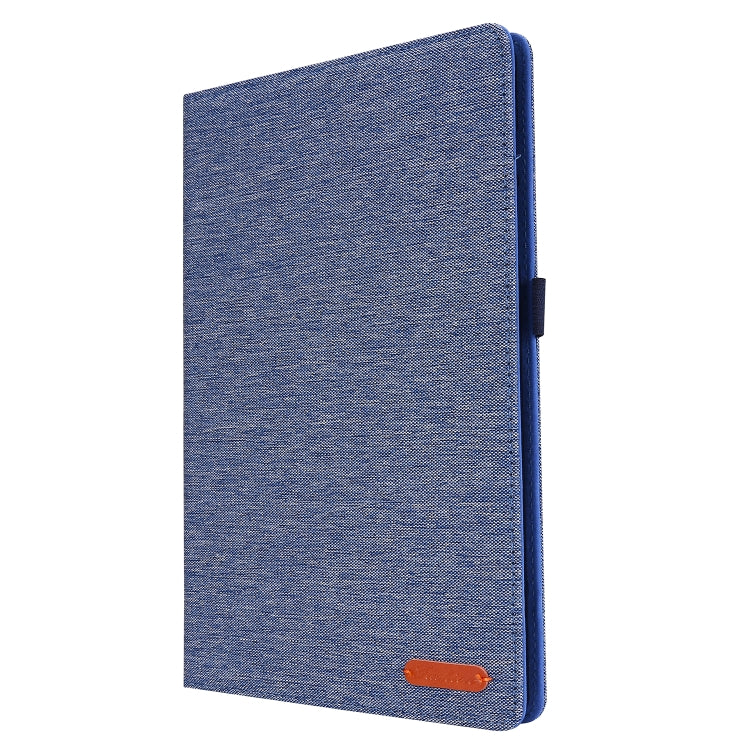 For Samsung Galaxy Tab S6 Lite Horizontal Flip TPU + Fabric PU Leather Protective Case with Name Card Clip