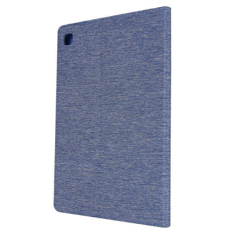 For Samsung Galaxy Tab S6 Lite Horizontal Flip TPU + Fabric PU Leather Protective Case with Name Card Clip
