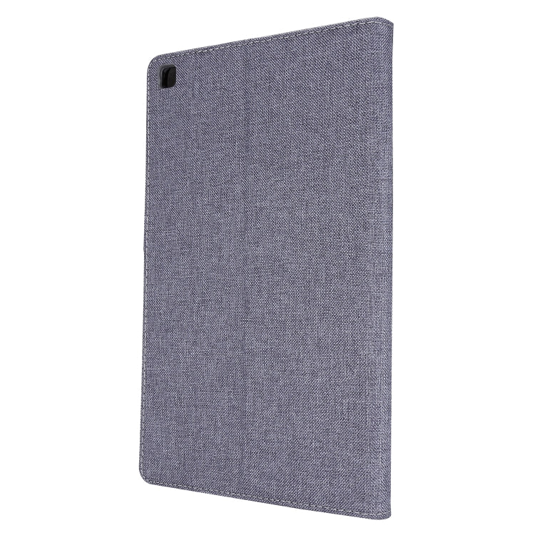 For Samsung Galaxy Tab S6 Lite Horizontal Flip TPU + Fabric PU Leather Protective Case with Name Card Clip