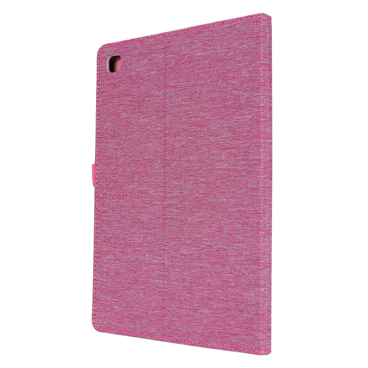 For Samsung Galaxy Tab S6 Lite Horizontal Flip TPU + Fabric PU Leather Protective Case with Name Card Clip