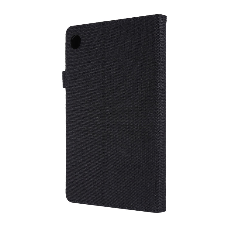 For Lenovo Tab M8 Horizontal Flip TPU + Fabric PU Leather Protective Case with Name Card Clip