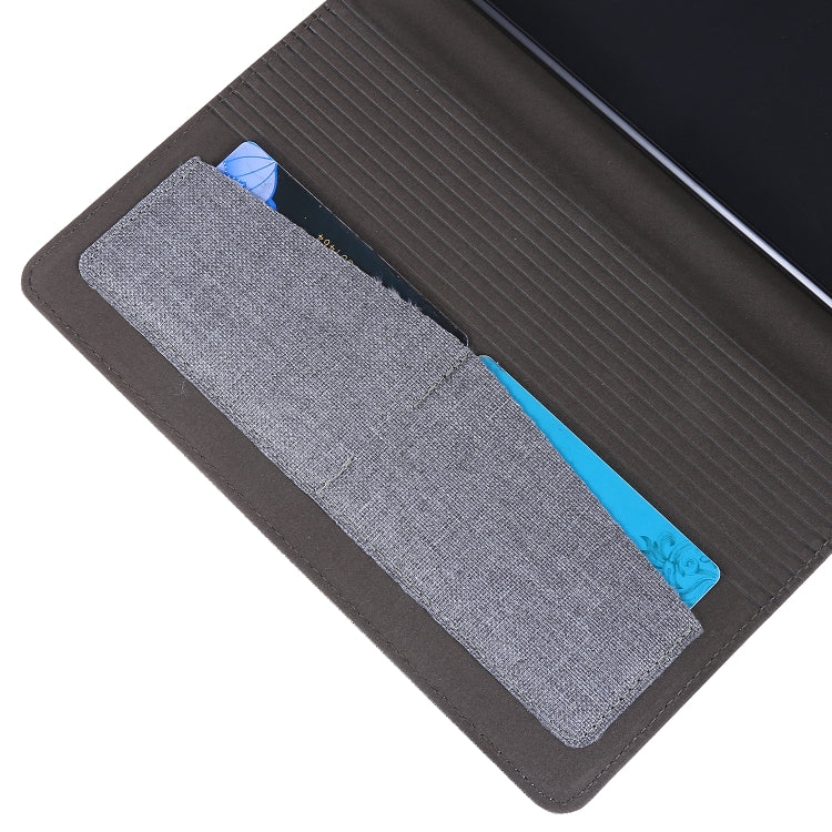 For Lenovo Tab M8 Horizontal Flip TPU + Fabric PU Leather Protective Case with Name Card Clip