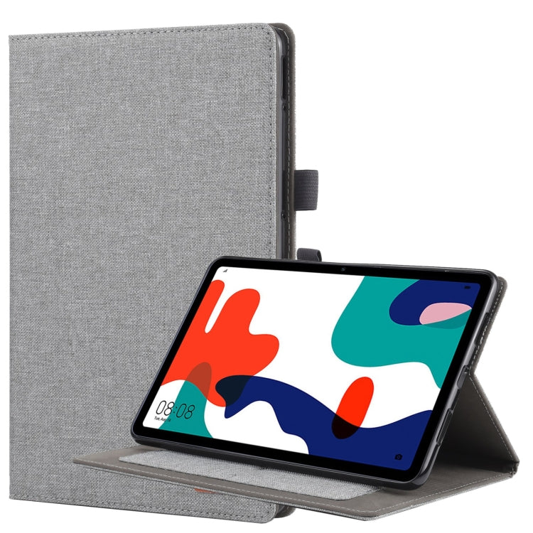 For Huawei Matepad 10.4 Horizontal Flip TPU + Fabric PU Leather Protective Case with Name Card Clip