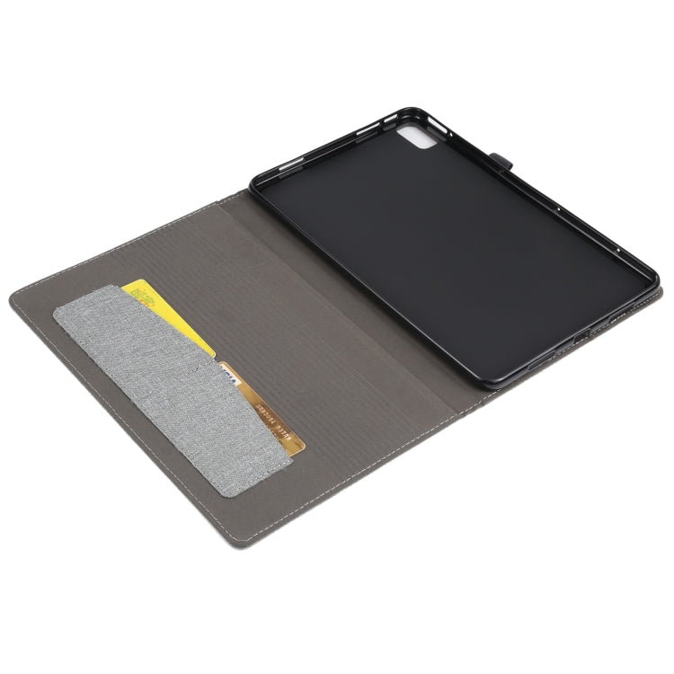 For Huawei Matepad 10.4 Horizontal Flip TPU + Fabric PU Leather Protective Case with Name Card Clip