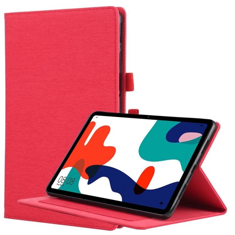 For Huawei Matepad 10.4 Horizontal Flip TPU + Fabric PU Leather Protective Case with Name Card Clip