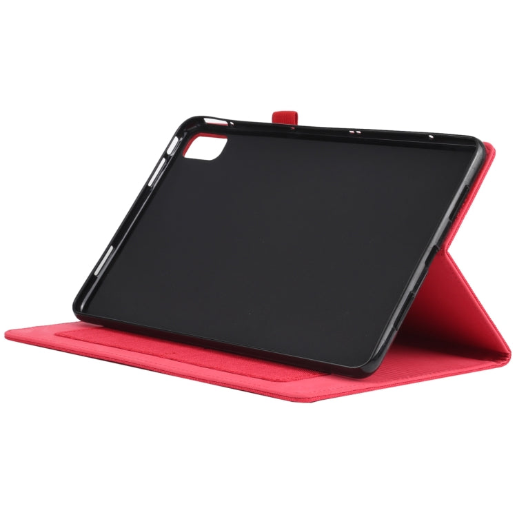 For Huawei Matepad 10.4 Horizontal Flip TPU + Fabric PU Leather Protective Case with Name Card Clip