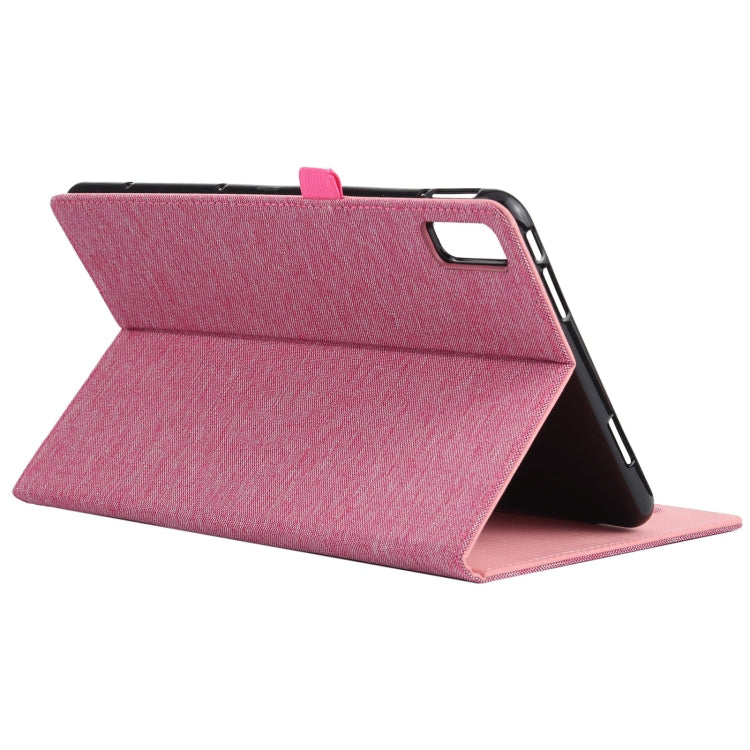 For Huawei Matepad 10.4 Horizontal Flip TPU + Fabric PU Leather Protective Case with Name Card Clip