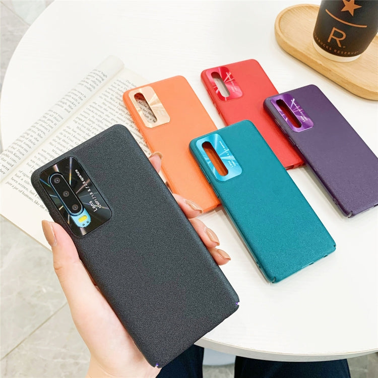 For Huawei P30 All-Inclusive Pure Prime Skin Plastic Case with Lens Ring Protection Cover