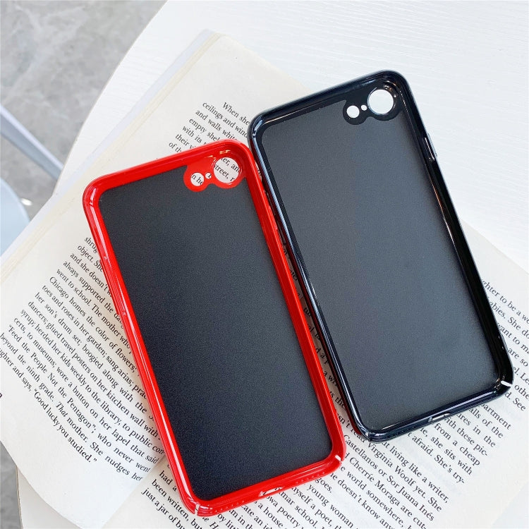 For iPhone SE 2022 / SE 2020 / 7 / 8  All-Inclusive Pure Prime Skin Plastic Case with Lens Ring Protection Cover